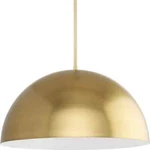 Progress Lighting Perimeter 23.62 In. 1-LIGHT Brushed Gold Pendant W/metal Shade. Fixed Price $98.99.