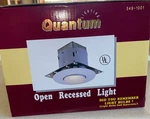 Quantum 75 Watt Recessed Light Ceiling Fixtures White 349-1001 New Box. Fixed Price $10.94.