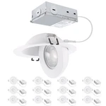 4 Inch Led Gimbal Recessed Light, 9W 750LM Eyeball Sloped Ceiling Task Lighti.... Fixed Price $156.89.