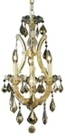 Elegant Maria Theresa 4 Lights Pendant Royal Cut Golden Teak Smoky Crystal. Fixed Price $399.42.