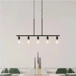Quoizel Pendle Brooke 5 Light Matte Black Bare Bulb Chandelier. Fixed Price $103.55.