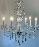 Schonbek Arlington Crystal Silver Chandelier 6 Lights 1303 28"X24". Fixed Price $549.00.