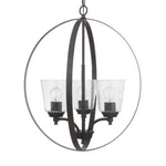 Craftmade 50233 Tyler Light 21"W Chandelier - Black. Fixed Price $178.13.