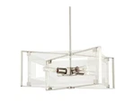 George Kovacs P1403-613, Nickel 4-LIGHT Fixture From Crystal Clear Collection. Fixed Price $225.00.