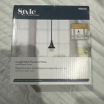 Mini Pendant Fitter Light Fixture Matte Black Finish Style New Model 0394795. Fixed Price $21.99.