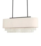 Livex Lighting 51123 Bronze Carlisle 3-LIGHT 31"W Crystal Linear Chandelier. Fixed Price $679.96.