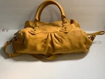 Marc By Jacobs Satchel Handbag Solid Yellow Leather Gold Hardware. Fixed Price $219.00.