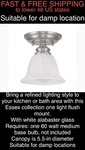 Free Shipping New-livex Lighting- Essex Brushed Nickel Ceiling Mount. Fixed Price $59.99.