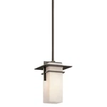 Kichler Caterham In/out Pendant 1LT, Olde Bronze, Satin Etch Opal - 49640OZ. Fixed Price $359.99.