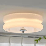 Bofea-mid Century Milk White Glass Flush Mount Ceiling Light Nordic Circular Led. Fixed Price $105.92.