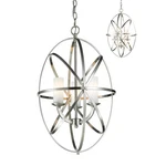 Z-lite Aranya Light Pendant, Brushed Nickel, Matte Opal 6027-3S-BN. Fixed Price $199.99.