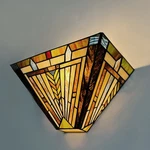 Cotoss Tiffany Wall Sconce Light Mission Style Stained Glass Lamp Shade 1. Fixed Price $134.18.