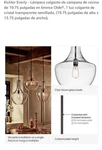 Kichler Everly 42046OZ Pendant Light Olde Bronze Clear Glass Bottle Shade. Fixed Price $100.00.