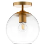 Henn&hart 9" Brass Finish Metal/glass Semi Flush Mount. Fixed Price $73.99.