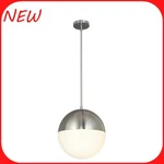 Justice Design Fusion 14" Pendant, Nickel/opal R30. Fixed Price $59.95.