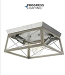 Progress Lighting Briarwood 12"W Flush Mount, P350039 -galvanized Finish. Fixed Price $36.42.