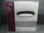 Home Decorators Calloway 19IN. Matte Black Concave Selectable Led Flush Mount. Fixed Price $34.99.