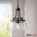 Farmhouse Pendant Fixture Dining Room Kitchen Lighting W/ Edison Bulb New. Fixed Price $482.12.
