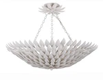 Crystorama 517-MT Ceiling Broche 24.5" 6-LIGHT Floral Semi Flush Mount Matte. Fixed Price $948.00.