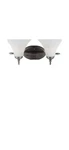 Sea Gull Montreal Antique Brushed Nickel Bath Light W/led Bulbs 41181EN3-965 *. Fixed Price $19.99.
