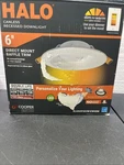 Halo Rl 6" Selectable Cct Direct Mount Canless Recessed Led Downlight. Fixed Price $9.99.