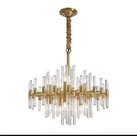 Siljoy SHLP-JJ002-62 24 In. 10-LIGHT Modern Gold Crystal Chandelier. Fixed Price $400.00.