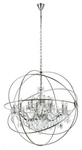 Polished Nickel Crystal Chandelier Dining Room Globe 18 Light Fixture 43. Fixed Price $1850.23.