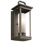 Kichler South Hope Outdr Wall 1LT 7X17.75", Rub Bronze, Etch Opal - 49475RZ. Fixed Price $299.99.