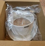 Nicor Lighting 6 In. White Recessed Slope Trim With Baffle (17711). Fixed Price $18.89.