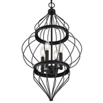Westinghouse 6368600 Black Salma 4-LIGHT 16"W Taper Candle Chandelier. Fixed Price $62.81.
