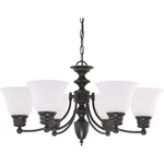 Nuvo Empire Light 26" Chandelier W/ Frosted White Glass 60-3169. Fixed Price $267.99.