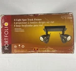 Portfolio 4-LIGHT Track Fixture Bronze Finish, New Box, Adjustable Heads. Fixed Price $15.99.