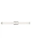 Progress Lighting 2.2 Led Collection 48" Brushed Nickel White Shade Vanity. Fixed Price $104.00.
