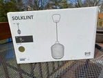 Ikea Solklint Ceiling Pendant Lamp Brass/gray Clear Glass 9" - New. Fixed Price $59.99.