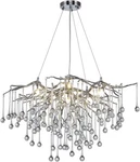 Wabon Modern Crystal Chandelier Silver Raindrop Chrome Rou.... Fixed Price $219.95.