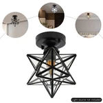 Moravian Star Flush Mount Ceiling Lamp Glass Lighting Fixture Durable Usa. Fixed Price $44.79.