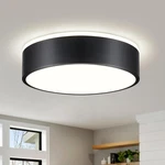 Dimmable Led Flush Mount Ceiling Fixture,modern Black Round Light,. Fixed Price $56.98.