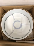 Progress Lighting P350167-009 Inspire 3-LIGHT Semi-flush Drum Ceiling Fixture. Fixed Price $93.99.