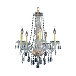 Crystal With Gold Chandelier Elegant Ceiling Venetian Lighting 5 Fixture. Fixed Price $507.30.