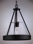 Progress Lighting Aleswith Collection 12 In. 1-LIGHT Matte Black Rustic Pendant. Fixed Price $61.70.