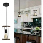 Sunpez 5.9 In. W 1-LIGHT Vanity Black Pendant Adjustable Length Bar. Fixed Price $24.43.