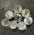 Natural Rock Crystal Chandelier Sconce Quartz Pendant V- Hole Ball 36MM 8 Pieces. Fixed Price $284.00.