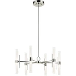 Riven 55W 12 Led Medium CHANDELIER-17 Inch Tall 33 Wide-polished. Fixed Price $1444.99.