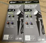 Pack Commercial Electric Multi-color Led Spike Light 250 Lumens 8 Settings New. Fixed Price $28.99.