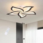 Orren Ellis Izzabella 5 - Light 23.62" Acrylic Led Flush Mount Black With Remote. Fixed Price $44.46.