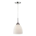 Woodbridge Lighting Hampton Mini Pendant Satin Nickel/opal Glass. Fixed Price $54.96.