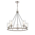 Innovations 441-5CH-BSN-CL Mila Chandelier, Black Nkl/clr. Fixed Price $139.99.