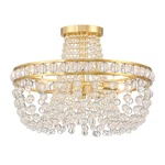 Crystorama Seville 3 Light Semi Flush Mount, Aged Brass SEV-1800-AG. Fixed Price $498.00.