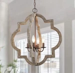 Log Barn Large Farmhouse Chandelier Handmade Wood 4 Lights Fixtures. Fixed Price $119.99.