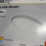 Commercial Electric 20 In. Low Profile Led Flush Mount Round Ceiling Light New. Fixed Price $36.99.